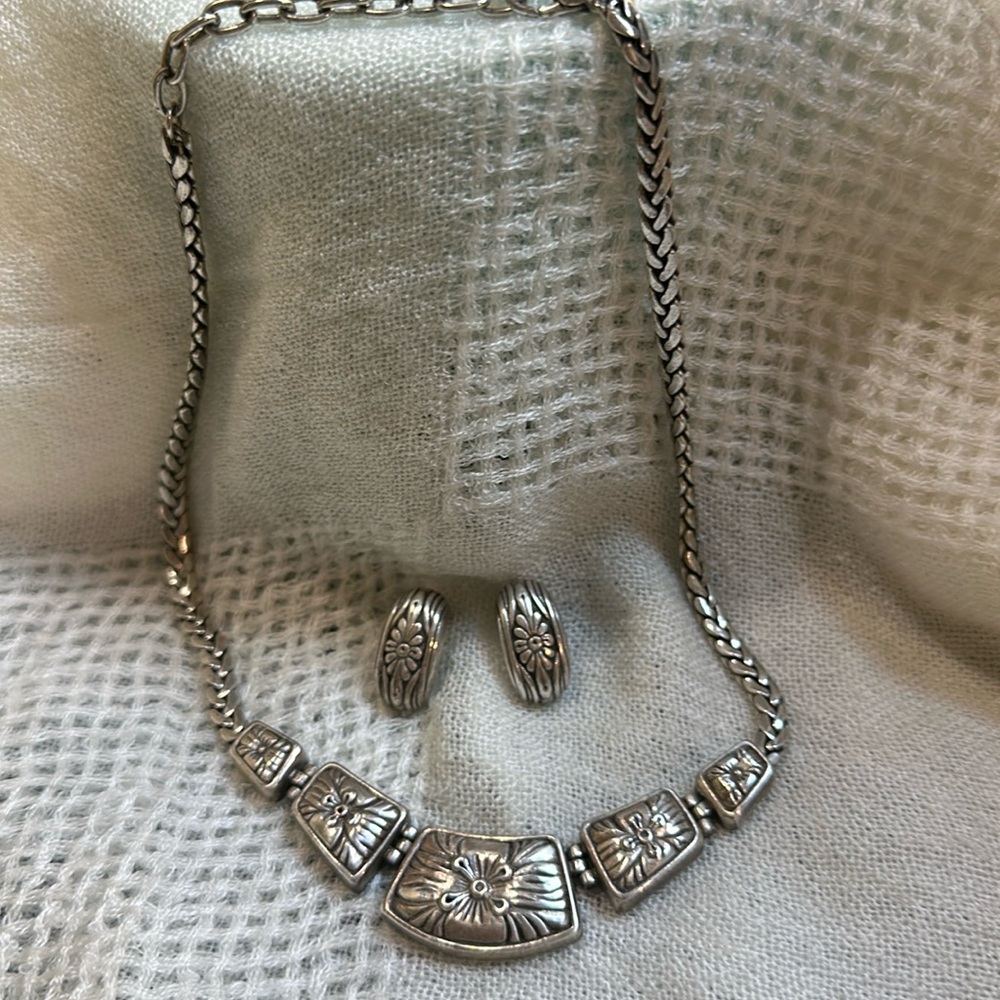 Brighton necklace with matching earrings.